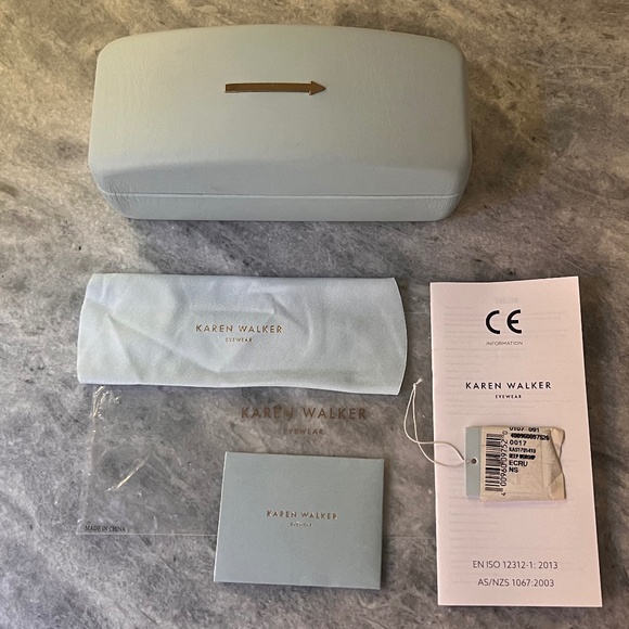 Karen Walker Deep Worship 55mm Sunglasses Ecru - Picture 11 of 11